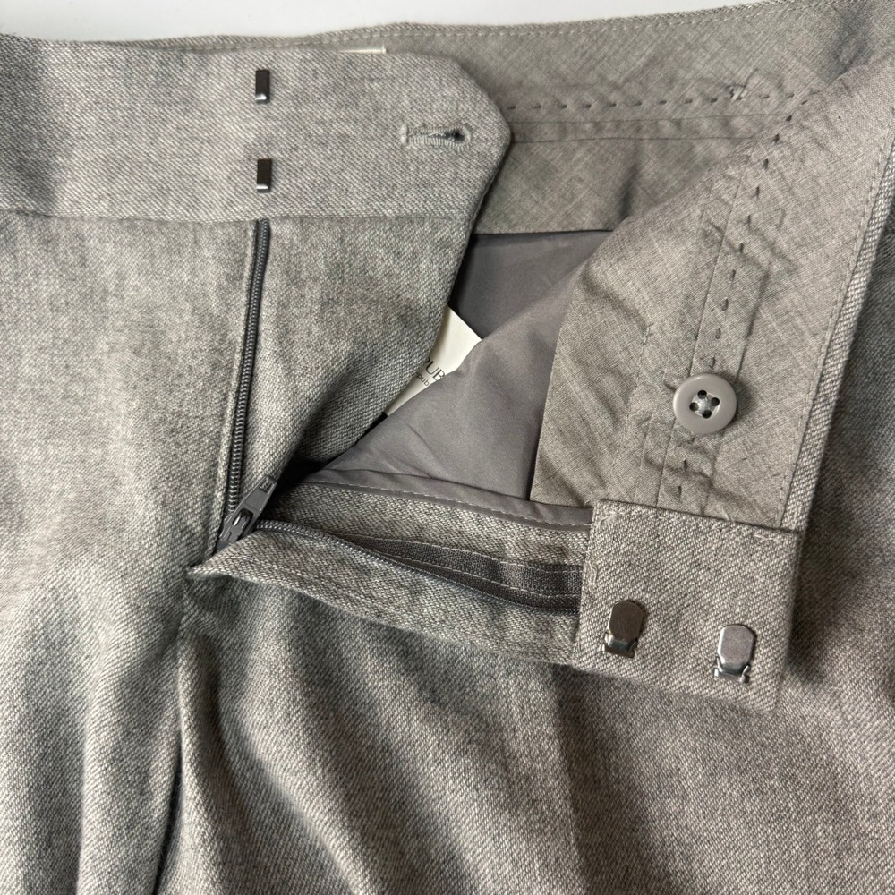 Banana Republic Jackson Fit Pants Womens 8P Gray Wool Blend Fully Lined NWT - Picture 10 of 16